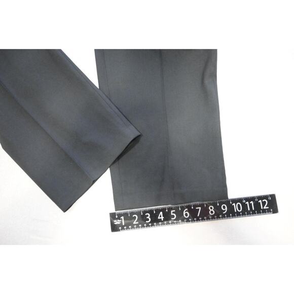 Haggar Dress Pants Tailored Fit Flat Black Performance Mens 42 x 30 NWT - Picture 4 of 8